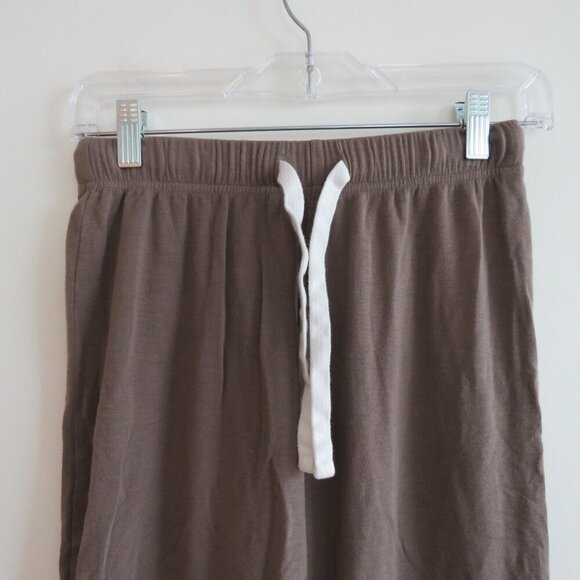 SPLITS59 Brooks Fleece Cropped Flare Pants in Lentil Athleisure Neutral Size XS - Picture 5 of 13